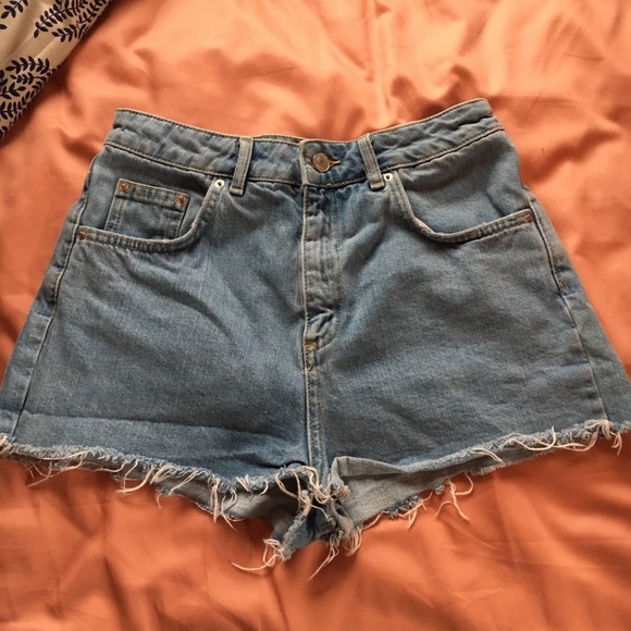 Topshop Pants - Topshop Moto Mom distressed jean shorts